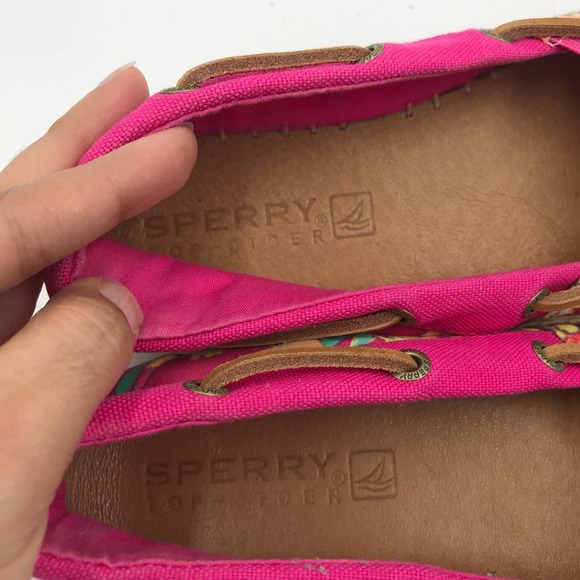 Sperry Top Sider Katama Slip On Flat Espadrille Pink Floral Size 6M - Picture 8 of 12